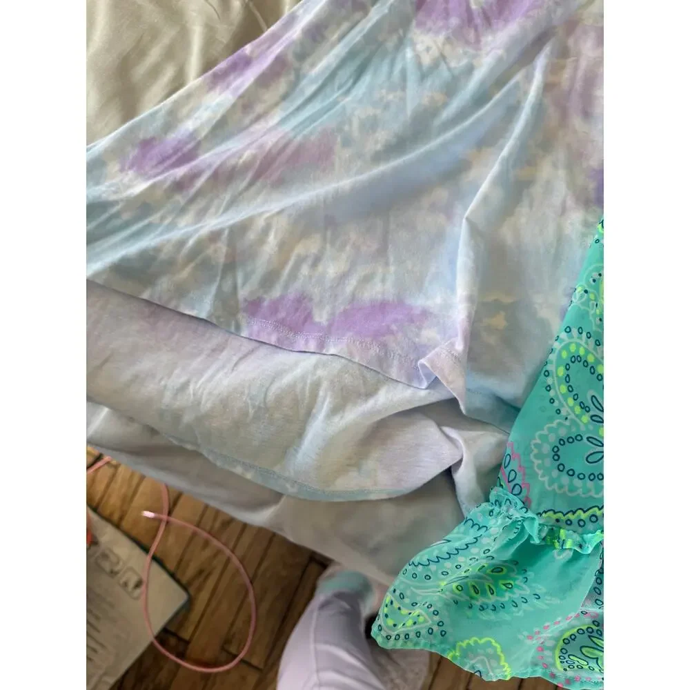 Chilren's Place tie dye and teal Dress bundle size 7/8